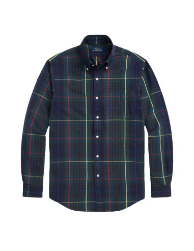 Polo Ralph Lauren Custom Fit Button Down Check Shirt Green / Navy Multi 50% de réduction en Octobre 2024