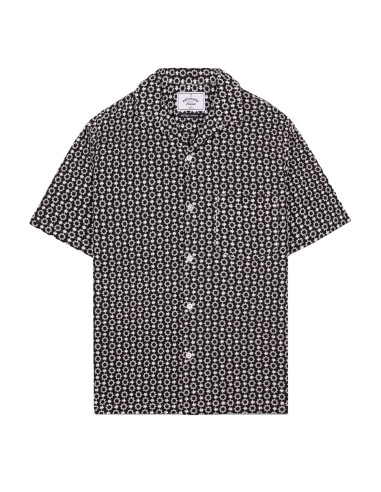 Portuguese Flannel Folclore SS Shirt Black le concept de la Pate a emporter 