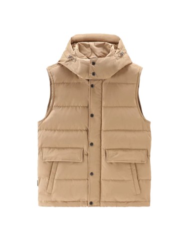 Woolrich Aleutian Detachable Hood Vest Gold Khaki Comparez et commandez 