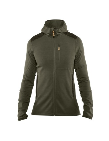 Fjallraven Keb Fleece Hoodie Laurel Green / Deep Forest 50-70% off 