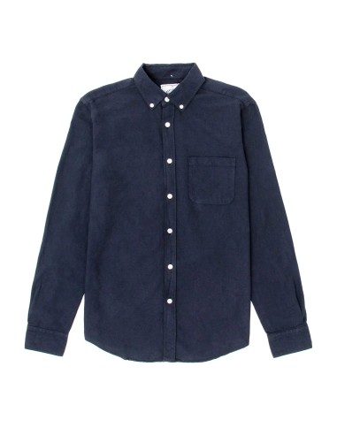 Portuguese Flannel Button Down Belavista Shirt Blue chez Cornerstreet bien 