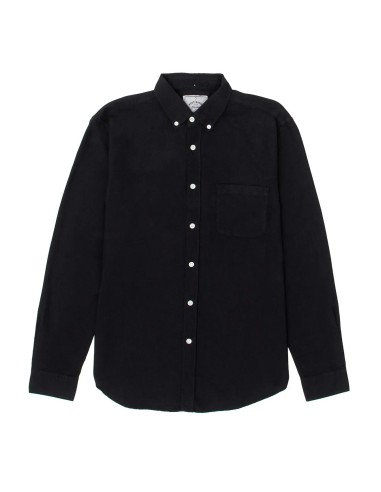 Portuguese Flannel Button Down Belavista Shirt Black français