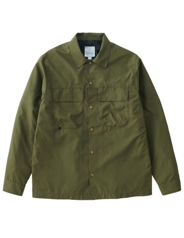 Gramicci Light Ripstop Utility Shirt Olive Drab soldes